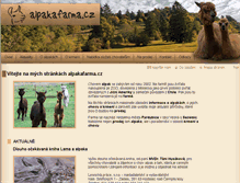 Tablet Screenshot of alpakafarma.cz